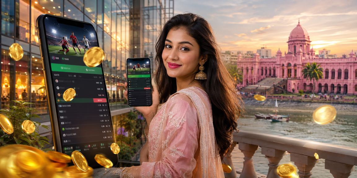 ঢাকায় মোবাইল থেকে বেটিং প্ল্যাটফর্ম ব্যবহার করছেন একজন ব্যবহারকারী